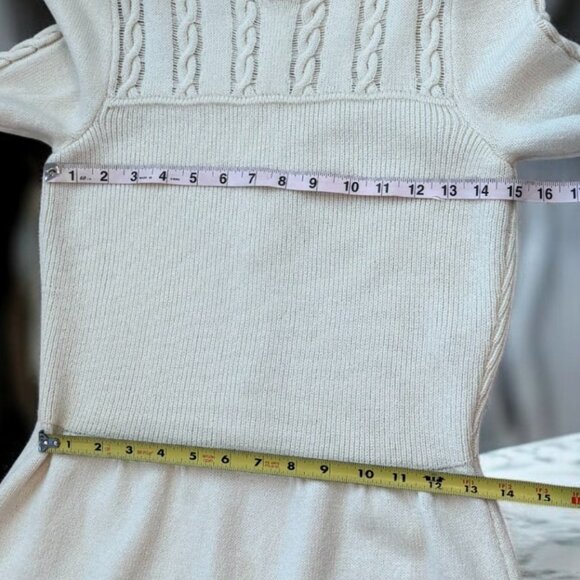 St. John Vintage Santana Knit Ivory Midi Dress Long Sleeves Size XS/No size - Picture 5 of 15